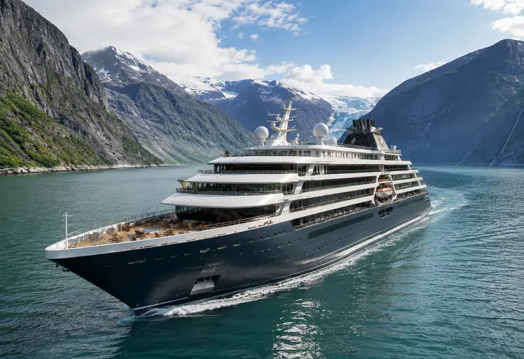 AROYA cruise ship in port