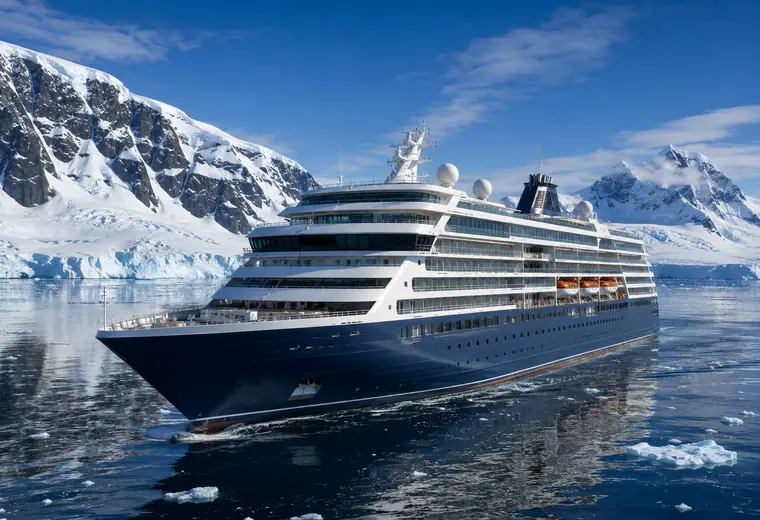 Cruise ship in port