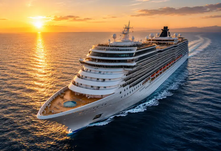 Cruise ship at sea for Eastern Charm & Greek Beauty