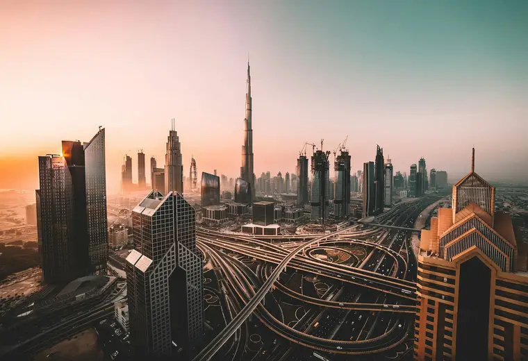 Dubai skyline and Burj Khalifa